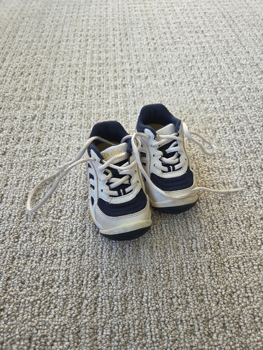 Stride Rite Baby Boys Blue White Athletic Shoes
